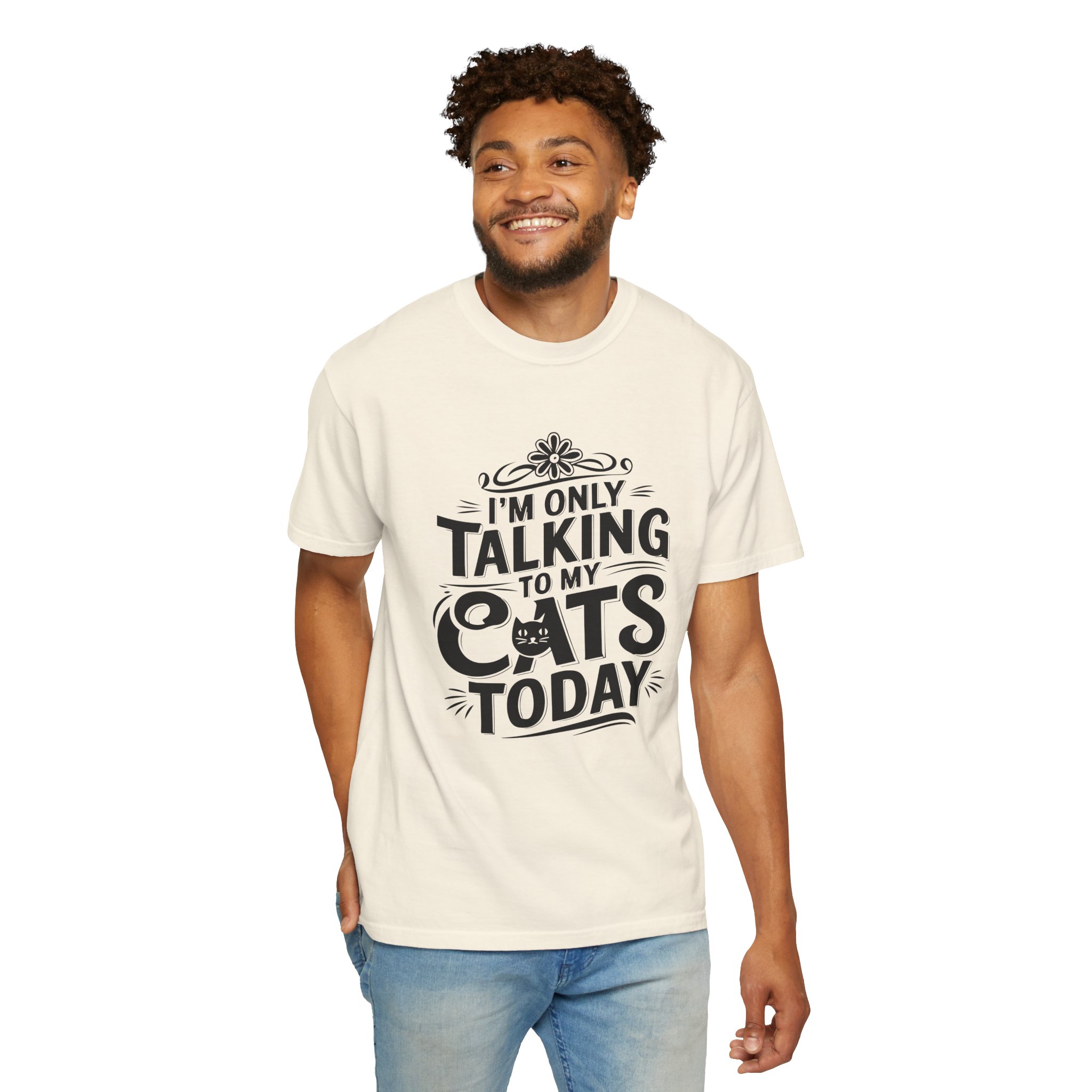 b2 - 5.7 - I’m Only Talking to My Cats Today T-Shirt – Funny Cat Lover Graphic Tee for Introvert Humor & Cozy Pet Lover Vibes. - Image 22