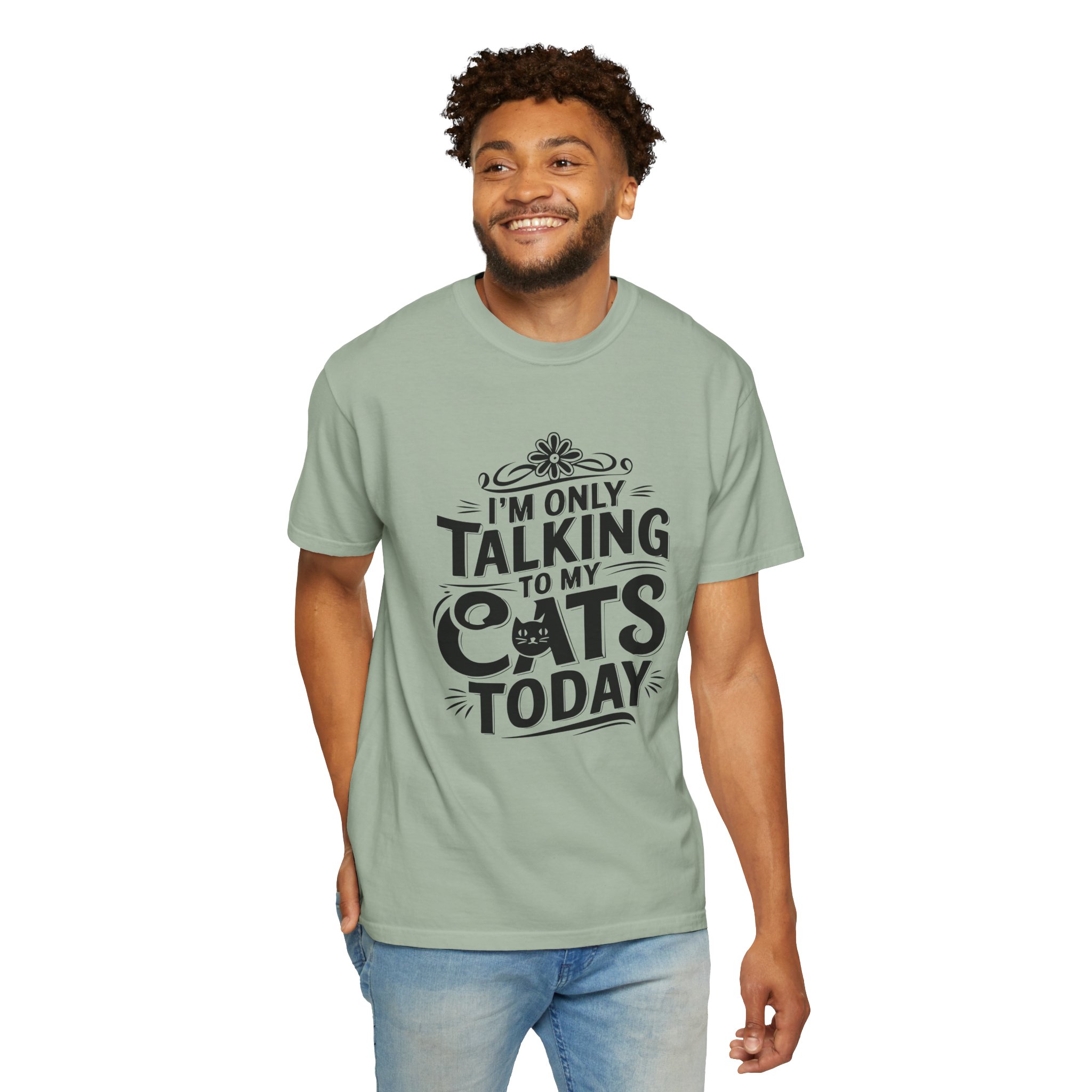 b2 - 5.7 - I’m Only Talking to My Cats Today T-Shirt – Funny Cat Lover Graphic Tee for Introvert Humor & Cozy Pet Lover Vibes. - Image 30