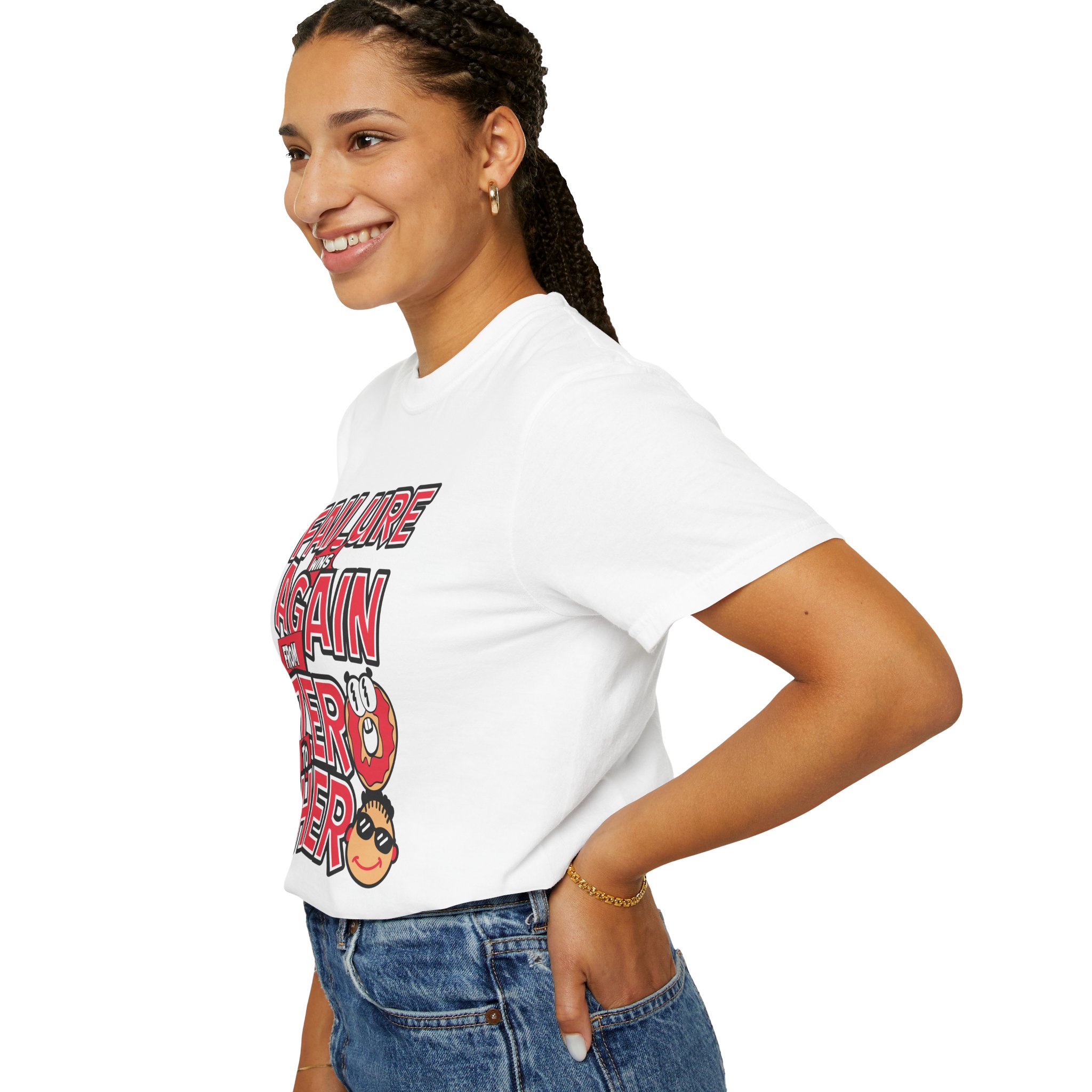 b2 - 2.3 - From Failure Again to Hero T-Shirt – Motivational Graphic Tee for Growth, Resilience & Success Mindset. - Image 5