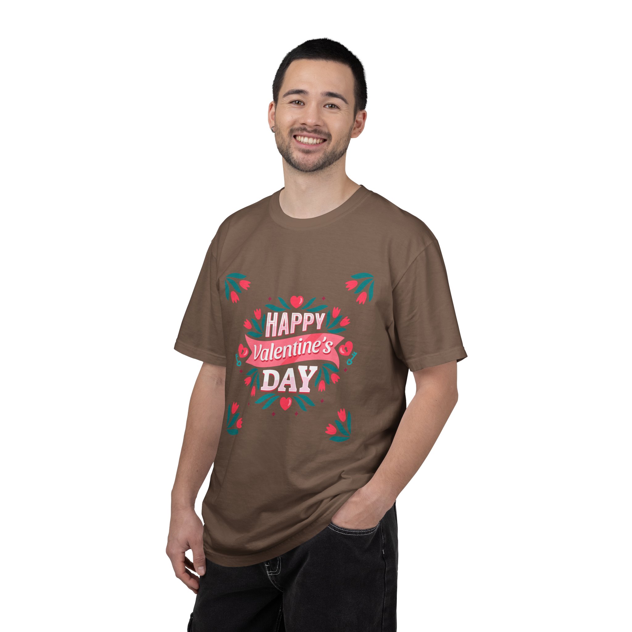 Unisex Valentine’s Day T-shirt, Cute Floral Graphic Tee, Gift for Him or Her, Casual Wear, Trendy Love Shirt. - Image 18