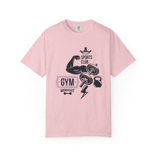 Gym Sports Club Workout T-Shirt – Dumbbells & Kettlebell Graphic Tee for Strength Training & Active Fitness Style. - Image 49