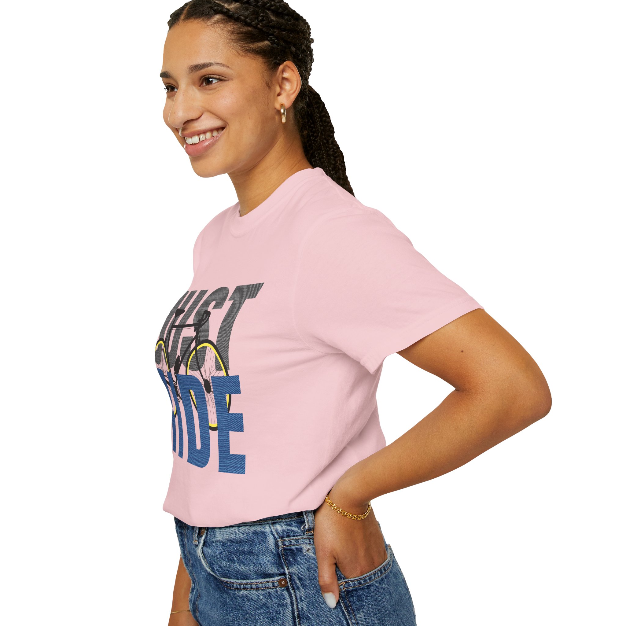 Unisex Cycling T-shirt, Just Ride Graphic Tee, Sporty Casual Wear, Cycling Gift, Active Lifestyle Apparel, Bike Lover Shirt. - Image 53