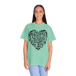 Happy Valentine’s Day Script Heart T-Shirt – Romantic Love Graphic Tee for Couples, Gift Giving & Festive Celebration. - Image 19