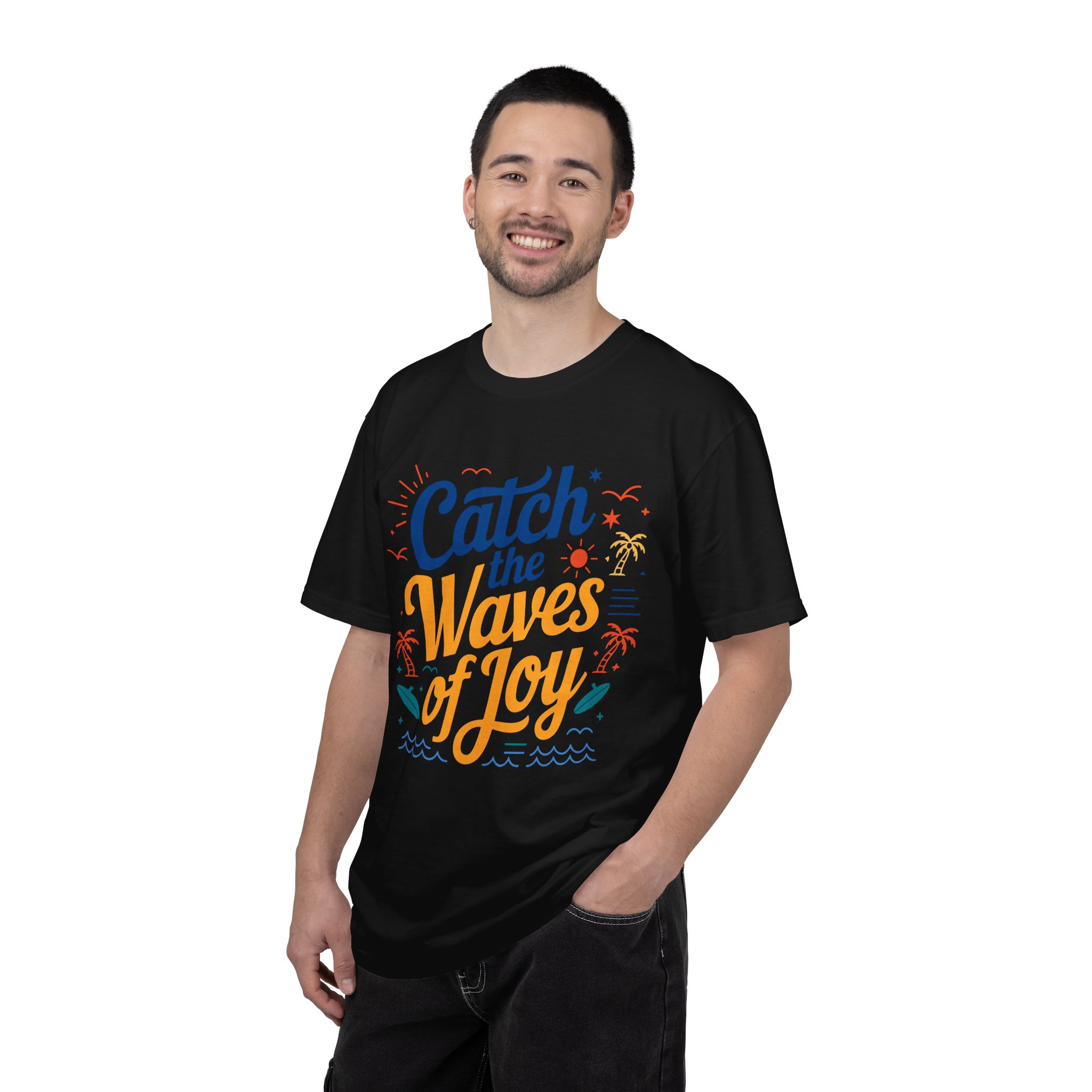Catch the Waves of Joy T-Shirt, Beachwear, Summer Apparel, Unisex Fashion, Vacation Shirt, Gift for Surfers. - Image 26