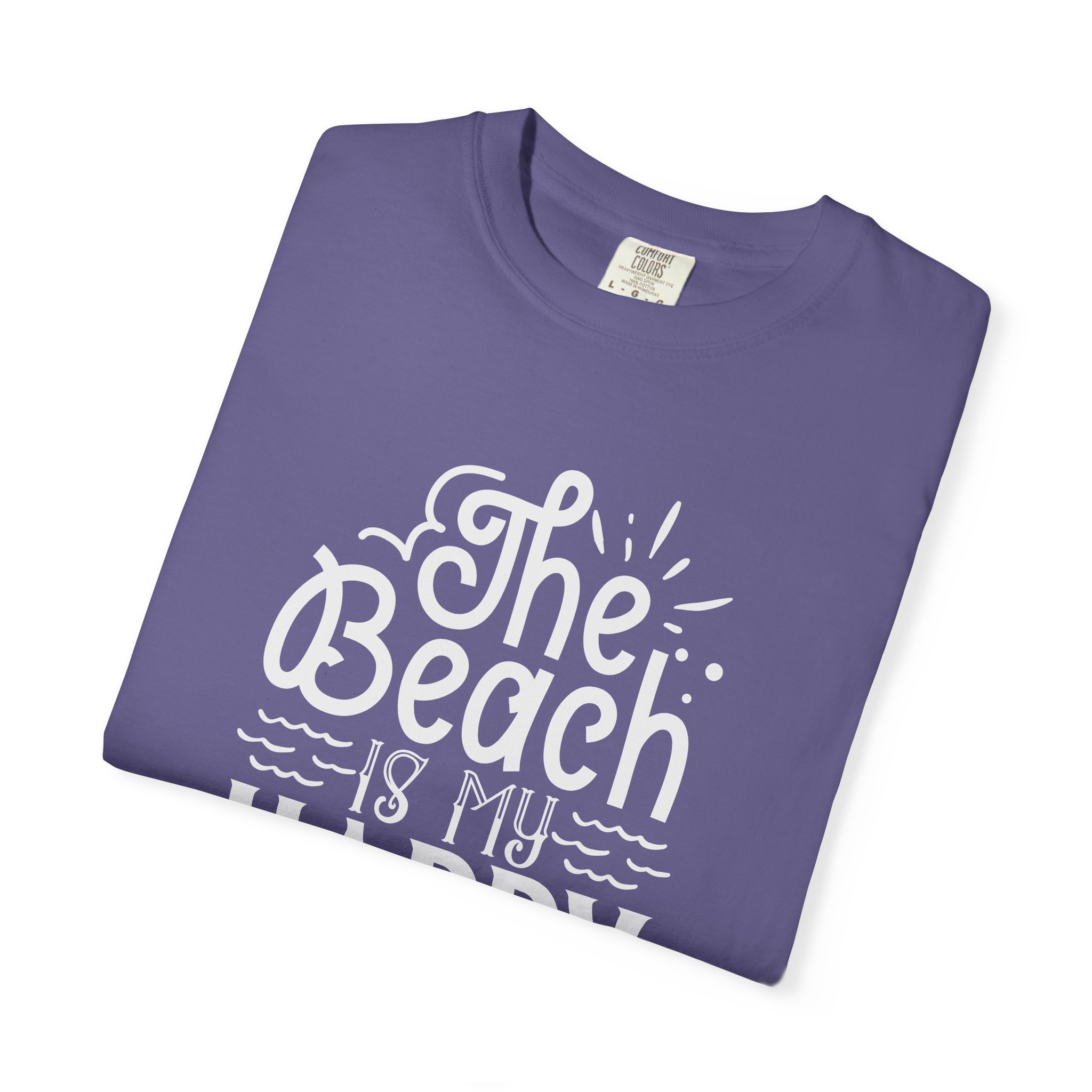 C - 13.6 - Beach-Themed Garment-Dyed T-Shirt, Perfect for Summertime, Vacation Wear, Casual Outings, Gifts for Sunshine Lovers. - Image 47
