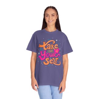 Stay positive tshirt for Self-Care & Wellness - Take Care of Yourself Unisex Tee - Image 43