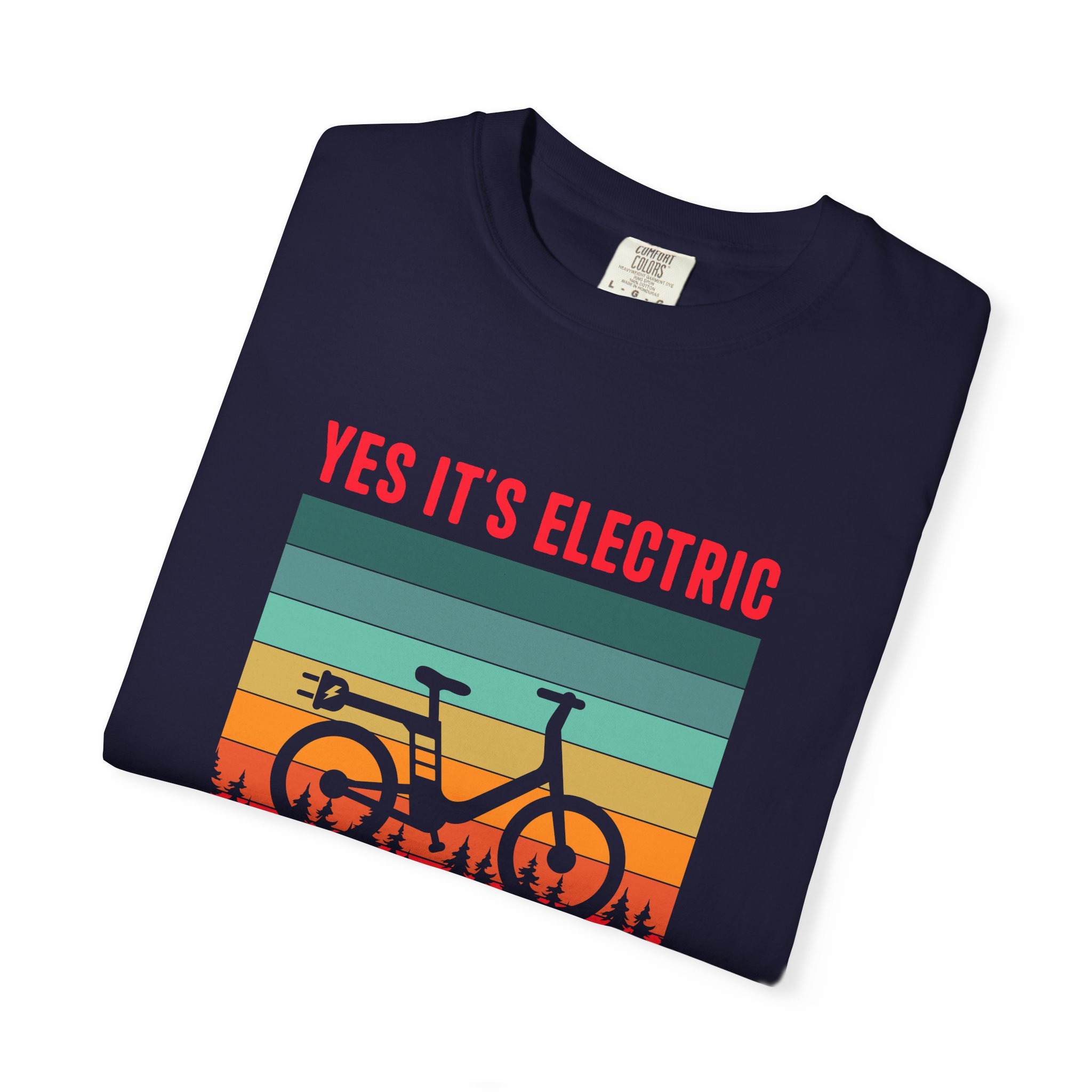 Electric Bike Humor T-Shirt - Perfect Gift for Cyclists, Casual Outfit, Sports Event, Cycling Enthusiasts. - Image 7