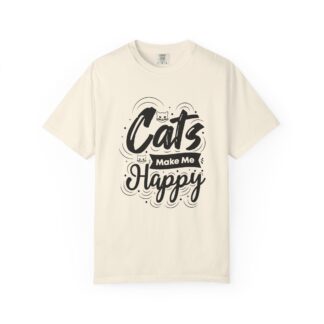 b2 - 5.11 - Cats Make Me Happy T-Shirt – Cute Cat Lover Graphic Tee for Positive Vibes & Everyday Joy.