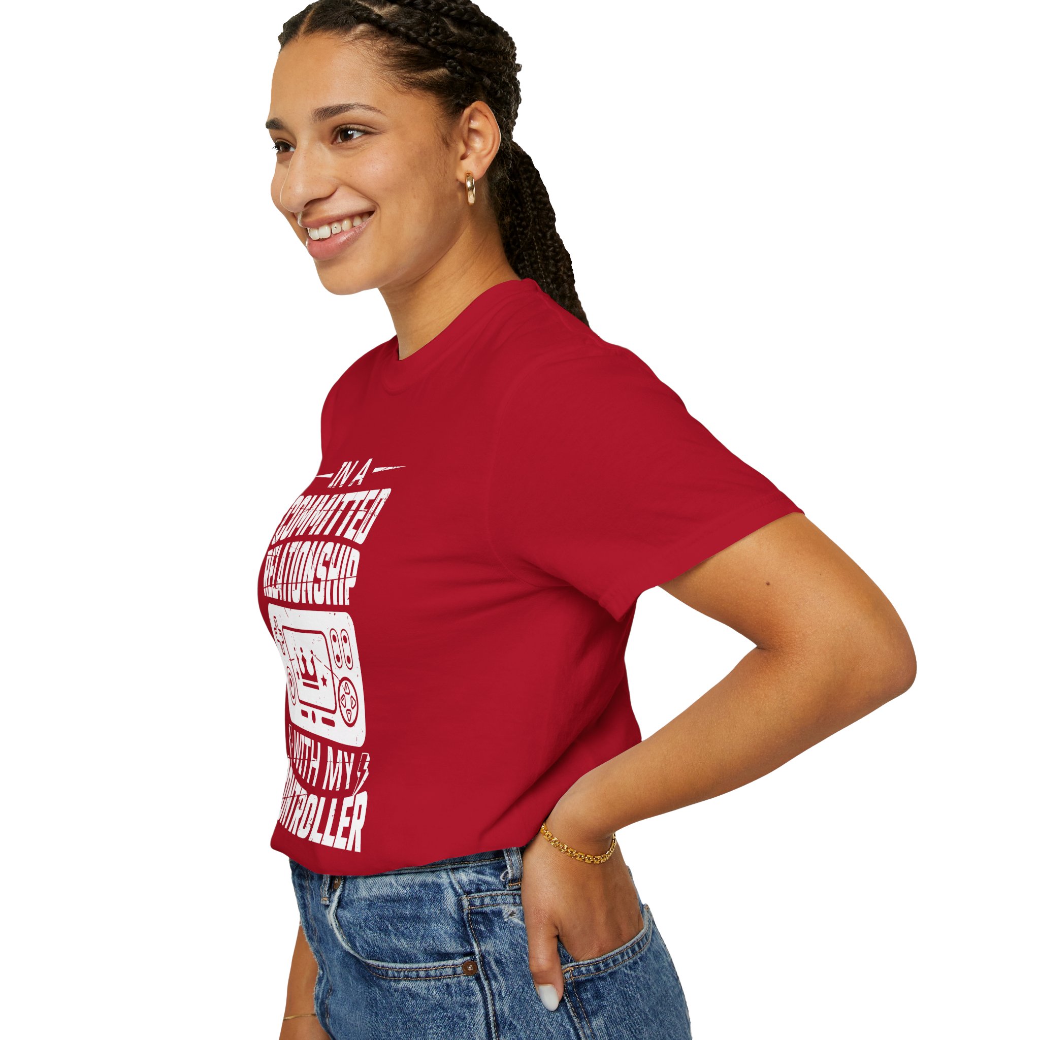 Committed to My Controller T-Shirt – Funny Gamer Graphic Tee for Video Game Lovers & Gaming Enthusiasts. - Image 5