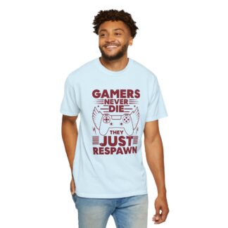 Retro Gaming Tshirt: Classic Arcade - Gamers Never Die They Just Respawn Unisex Tee - Image 6