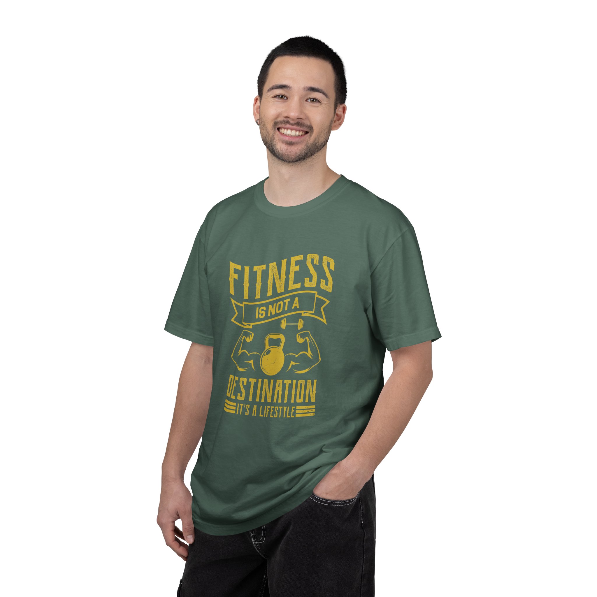 b2 - 6.1 - Fitness Is Not a Destination T-Shirt – Motivational Gym Graphic Tee with Kettlebell Design for Strength, Progress & Healthy Lifestyle. - Image 18