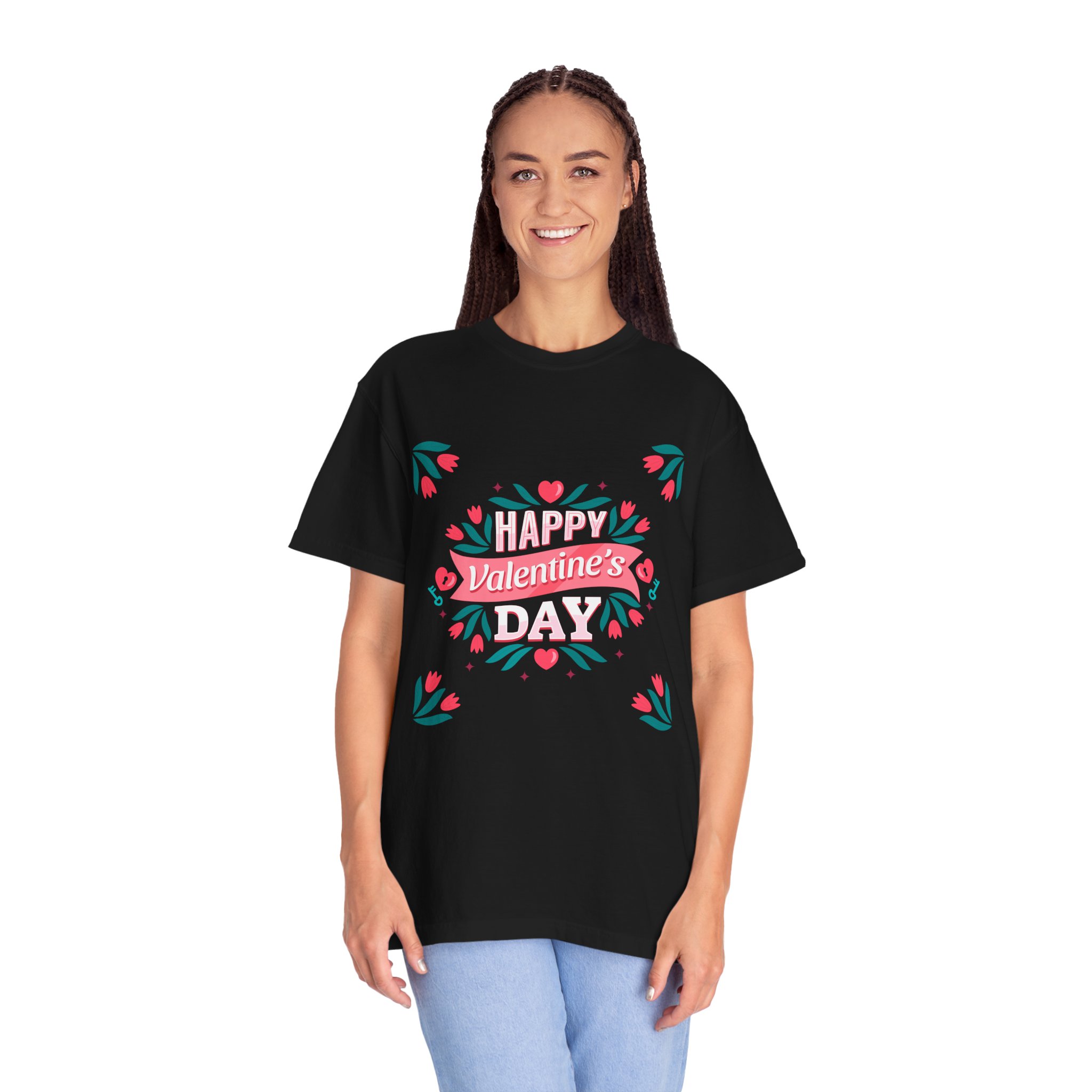 Unisex Valentine’s Day T-shirt, Cute Floral Graphic Tee, Gift for Him or Her, Casual Wear, Trendy Love Shirt. - Image 27