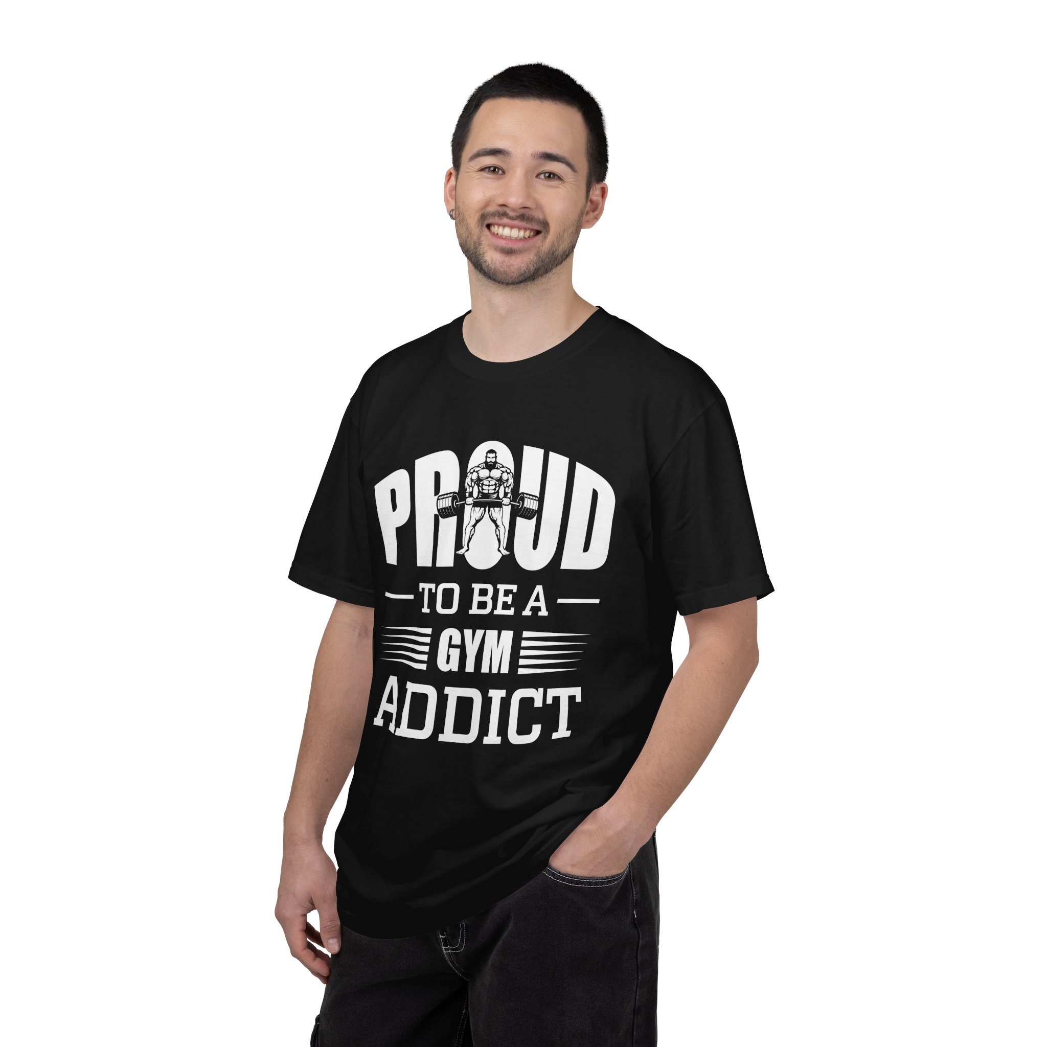 b2 - 6.20 - Proud to Be a Gym Addict T-Shirt – Bold Fitness Graphic Tee for Dedication, Strength & True Gym Lifestyle. - Image 26