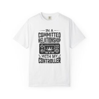 Funny gamer Tshirt for Console Players - Committed to My Controller Unisex Tee - Image 9