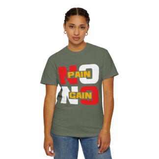 Stylish Motivational Quote T-shirt - No Pain No Gain Graphic Unisex Tee - Image 12