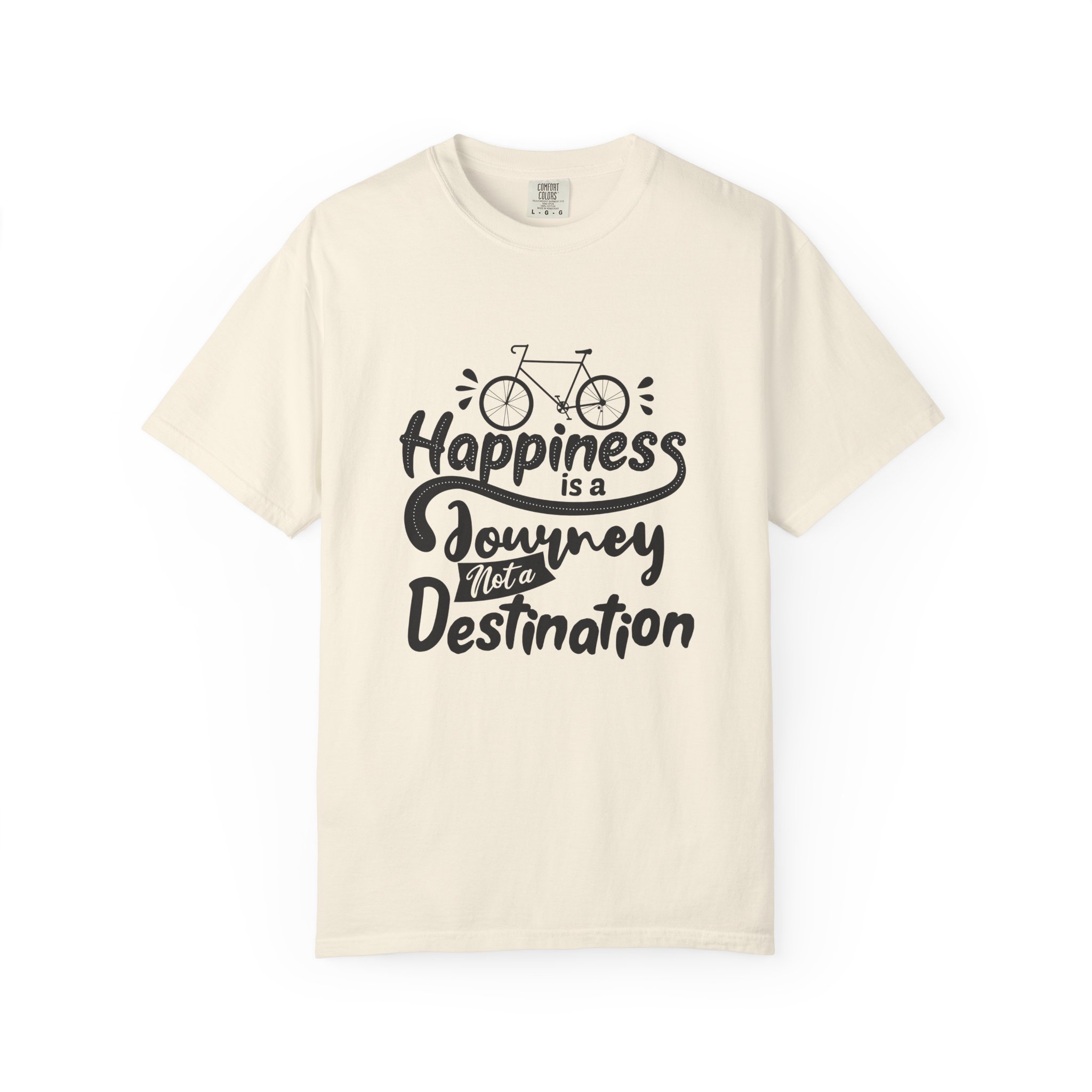 Inspirational T-Shirt, Happiness Journey Tee, Bike Lovers Gift, Casual Wear, Motivational Apparel, Adventure Clothing. - Image 17