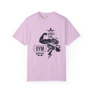 Gym Sports Club Workout T-Shirt – Dumbbells & Kettlebell Graphic Tee for Strength Training & Active Fitness Style. - Image 41