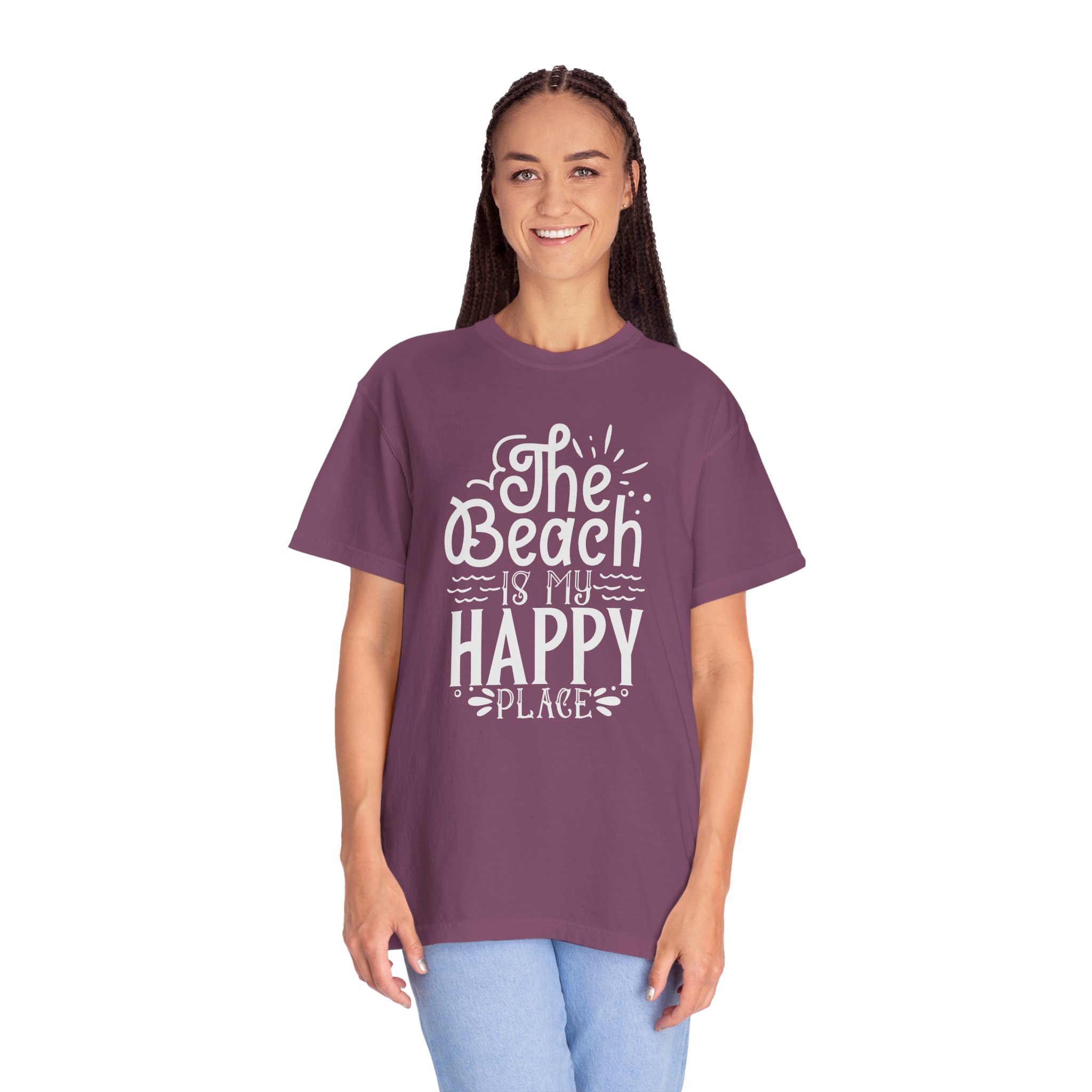 C - 13.6 - Beach-Themed Garment-Dyed T-Shirt, Perfect for Summertime, Vacation Wear, Casual Outings, Gifts for Sunshine Lovers. - Image 51