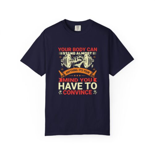 Empowering Gym Motivation T-shirt, Inspirational Workout Top, Fitness Gift, Unisex Bodybuilding Apparel.