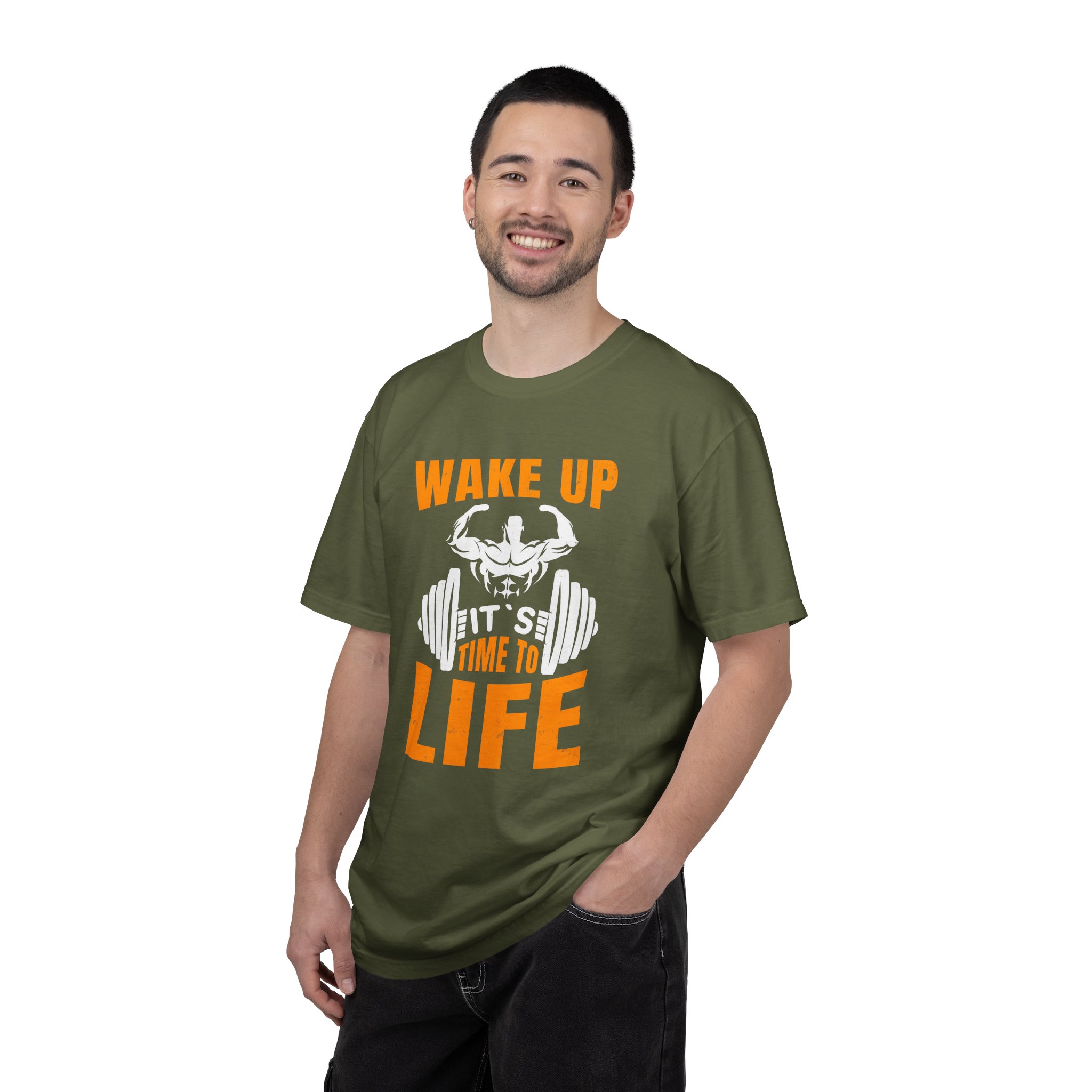 b2 - 6.19 - Wake Up It’s Time to Lift T-Shirt – Motivational Weightlifting Graphic Tee for Early Grind, Strength & Gym Dedication. - Image 10