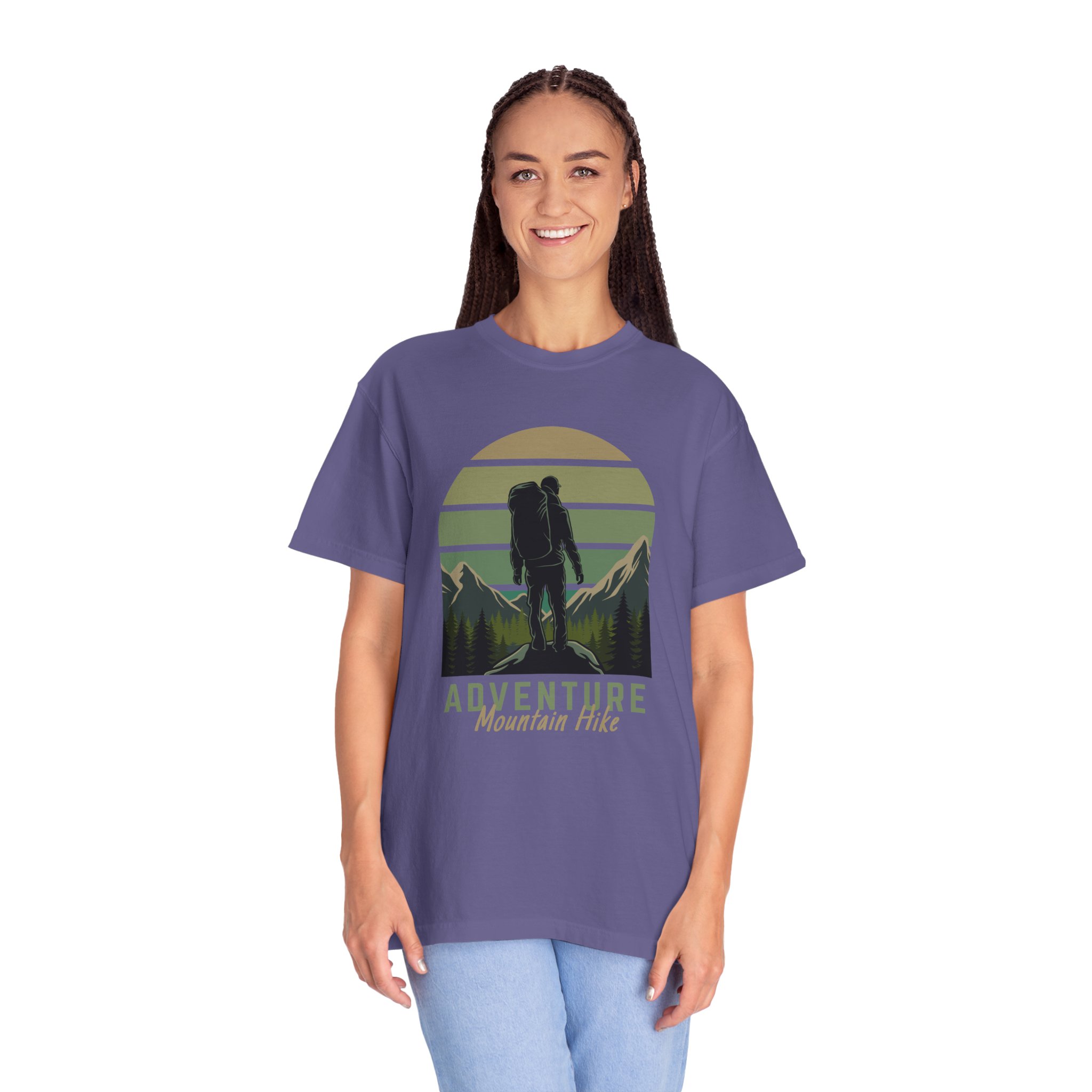 Adventure Mountain Hike T-Shirt | Unisex Garment-Dyed Tee | Nature Lover Gift | Outdoor Adventure Apparel | Hiking Outfit. - Image 35