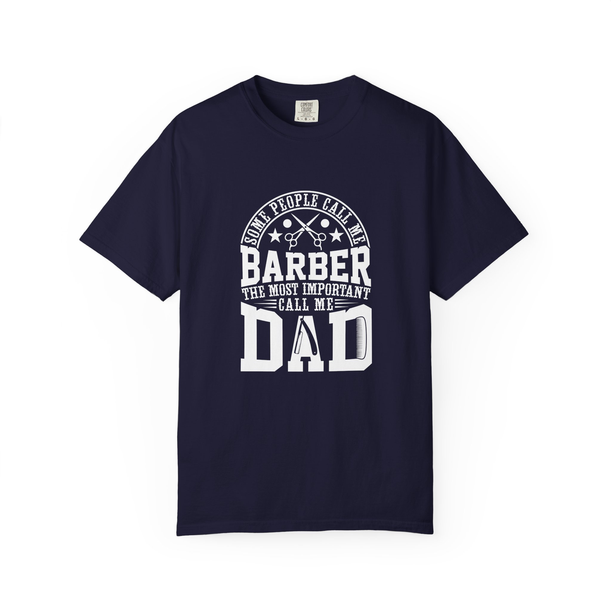 Dad Barber T-Shirt - Gift for Fathers, Stylish Dad Tee, Barber Apparel, Unisex Casual Wear, Father's Day Gift, Father's Day T-Shirt.
