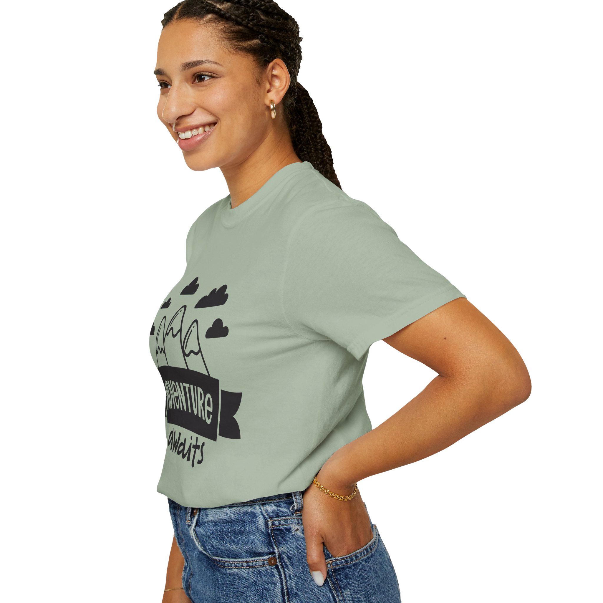C - 14.4a - Adventure Awaits Unisex Garment-Dyed T-shirt | Nature Lover Tee, Outdoor Shirt, Travel Apparel, Gift for Explorers, Adventure Clothing. - Image 29