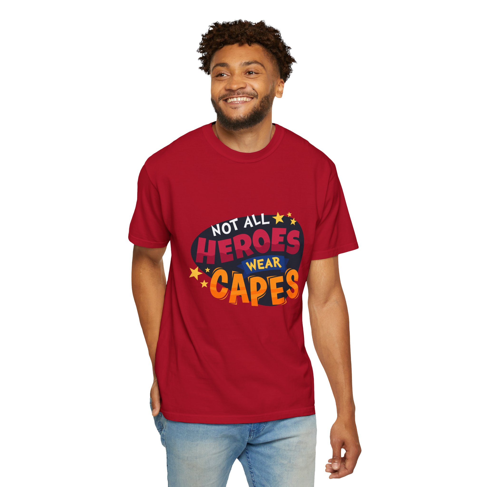 Heroic Message T-shirt for Everyday Wear, Unisex Gift, Casual Style, Great for Superhero Fans Tee. - Image 38
