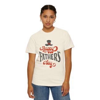 Happy Father’s Day Top Hat Typography T-Shirt – Cute Love Graphic Tee for Dads, Perfect Gift Giving & Celebration Wear. - Image 20
