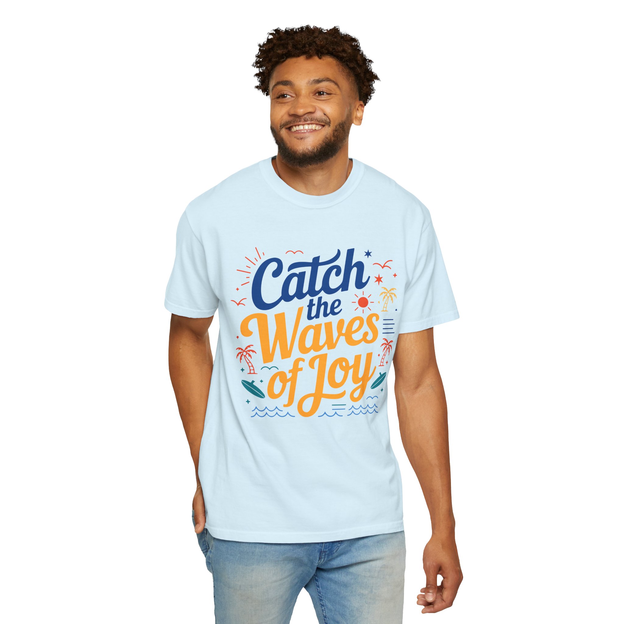 Catch the Waves of Joy T-Shirt, Beachwear, Summer Apparel, Unisex Fashion, Vacation Shirt, Gift for Surfers. - Image 14