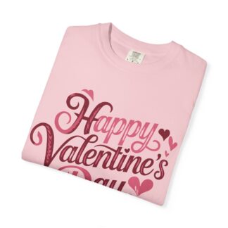 Happy Valentine’s Day Heart Script T-Shirt – Romantic Love Graphic Tee for Couples, Gift Giving & Festive Celebration. - Image 55