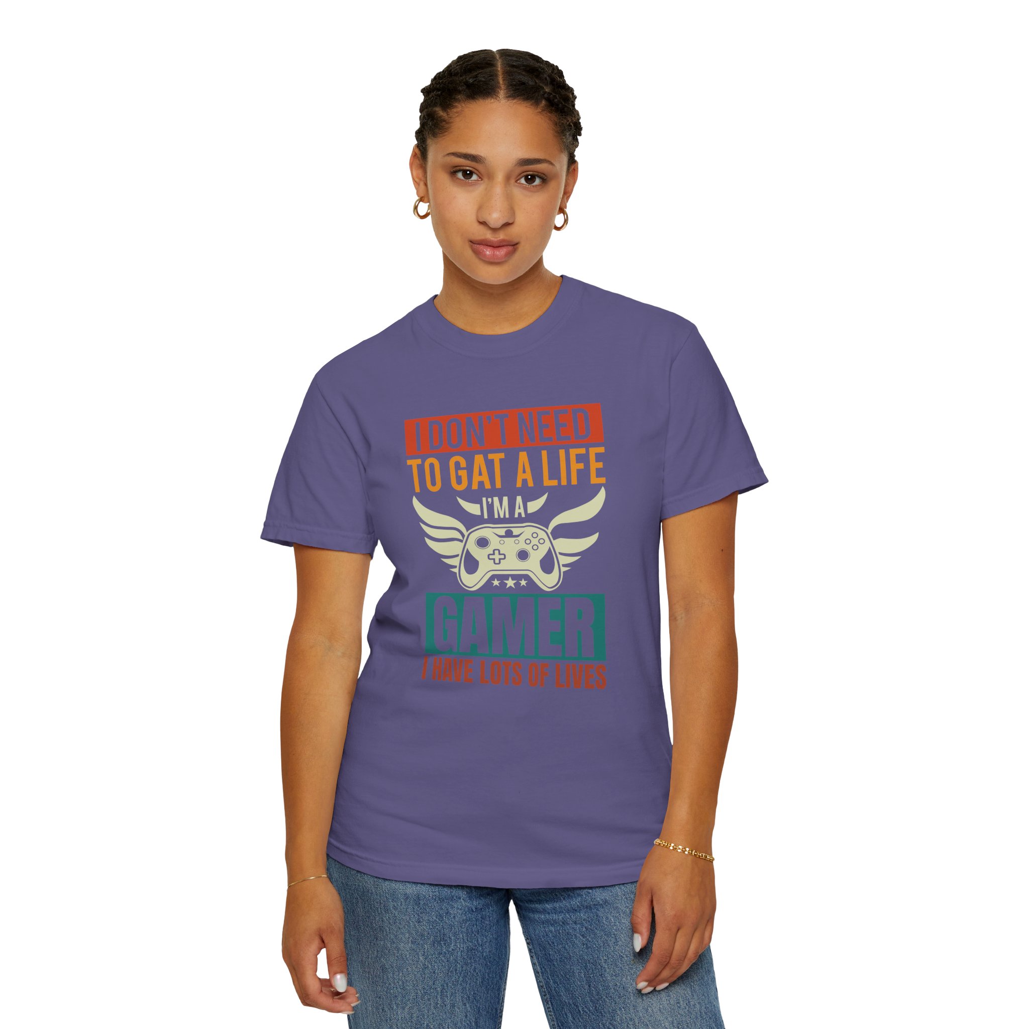 b2 - 3.19 - I Don’t Need to Get a Life, I Have Lots of Lives T-Shirt – Funny Retro Gamer Controller Graphic Tee for Humor & Classic Gaming Vibes. - Image 44