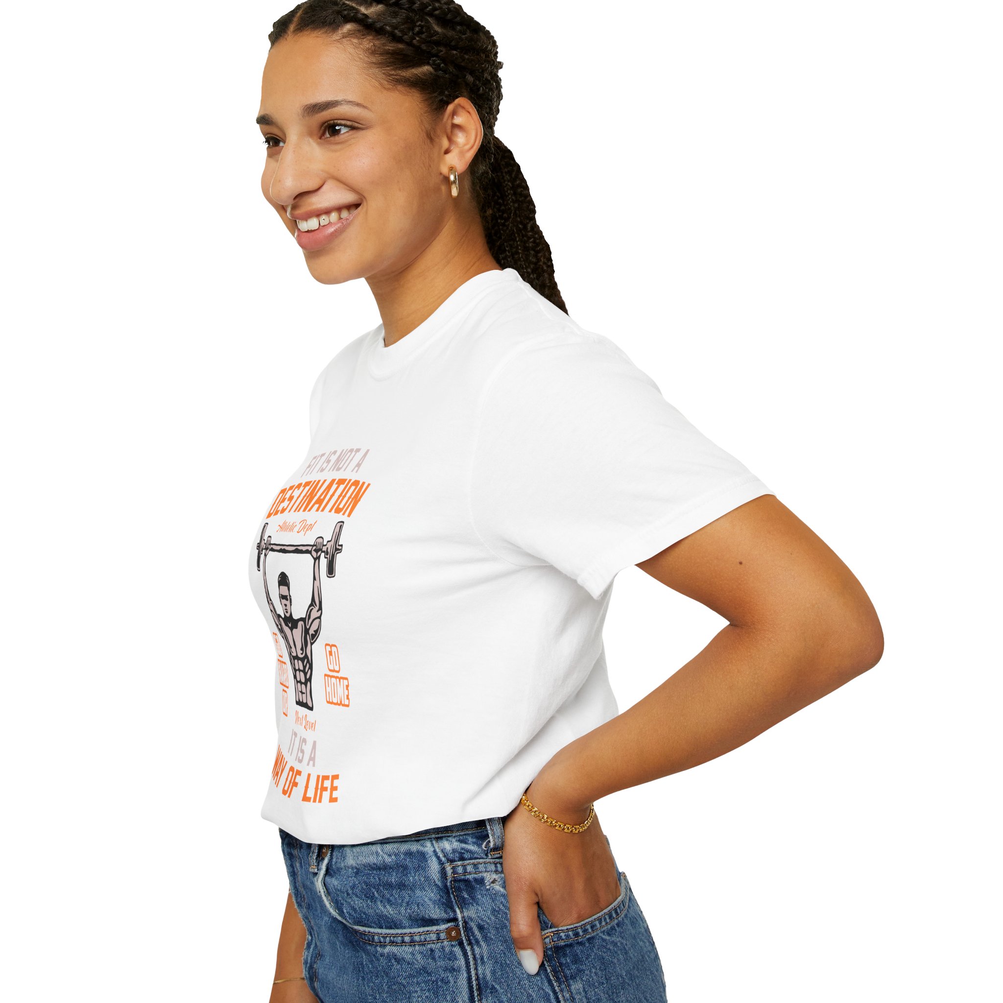 b2 - 6.16 - Fit Is Not a Destination It’s a Way of Life T-Shirt – Motivational Fitness Graphic Tee for Healthy Living, Discipline & Everyday Strength. - Image 13