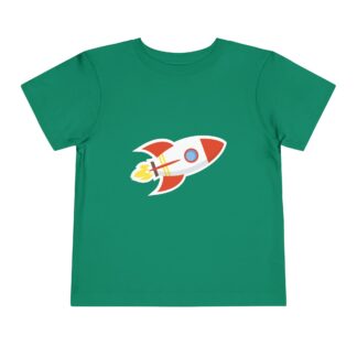 Cute Space Rocket Toddler T-Shirt – Fun Space Adventure Graphic Tee for Kids, Boys & Girls.