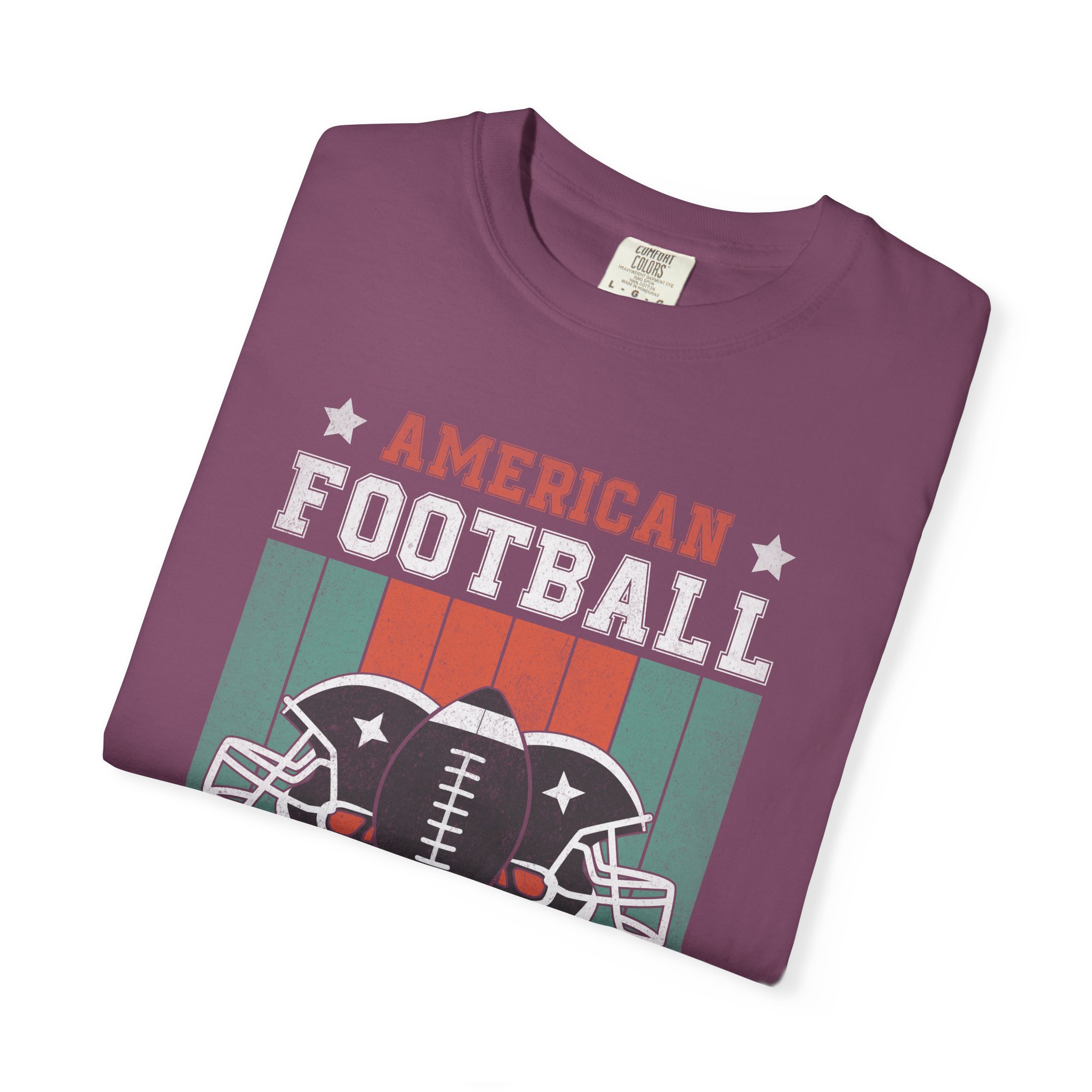 C - 16.16 - American Football College Team Unisex Garment-Dyed T-Shirt, Sports Fan Tee, Game Day Shirt, Gift for Football Lovers. - Image 55