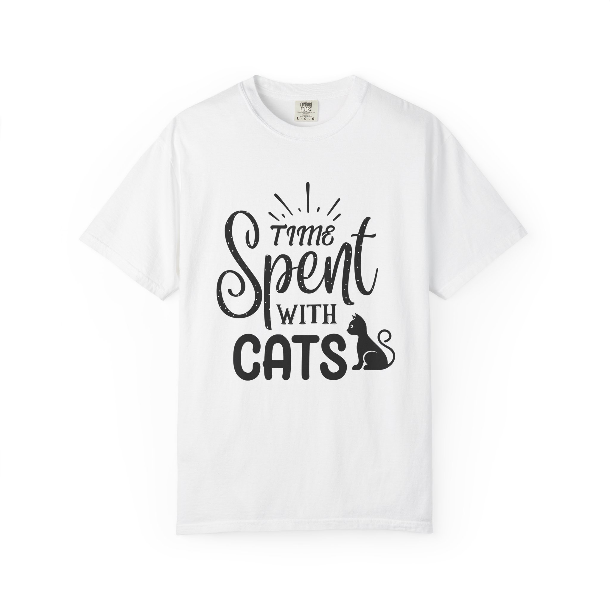 b2 - 5.13 - Time Spent with Cats T-Shirt – Heartwarming Cat Lover Graphic Tee for Cozy Moments & True Pet Love. - Image 9