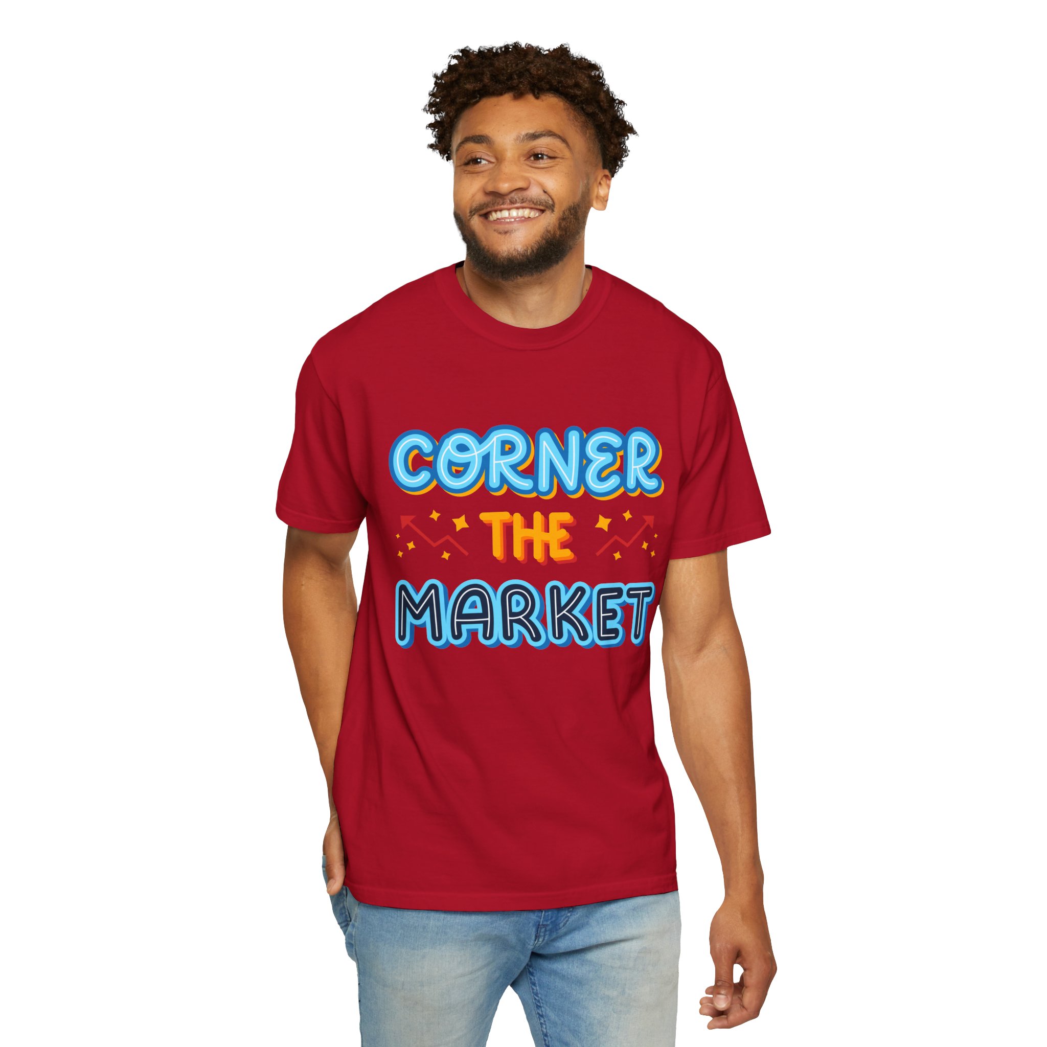 b2 - 2.8c - Corner the Market T-Shirt – Retro Neon Graphic Tee for Ambition, Hustle & Bold Business Vibes. - Image 54