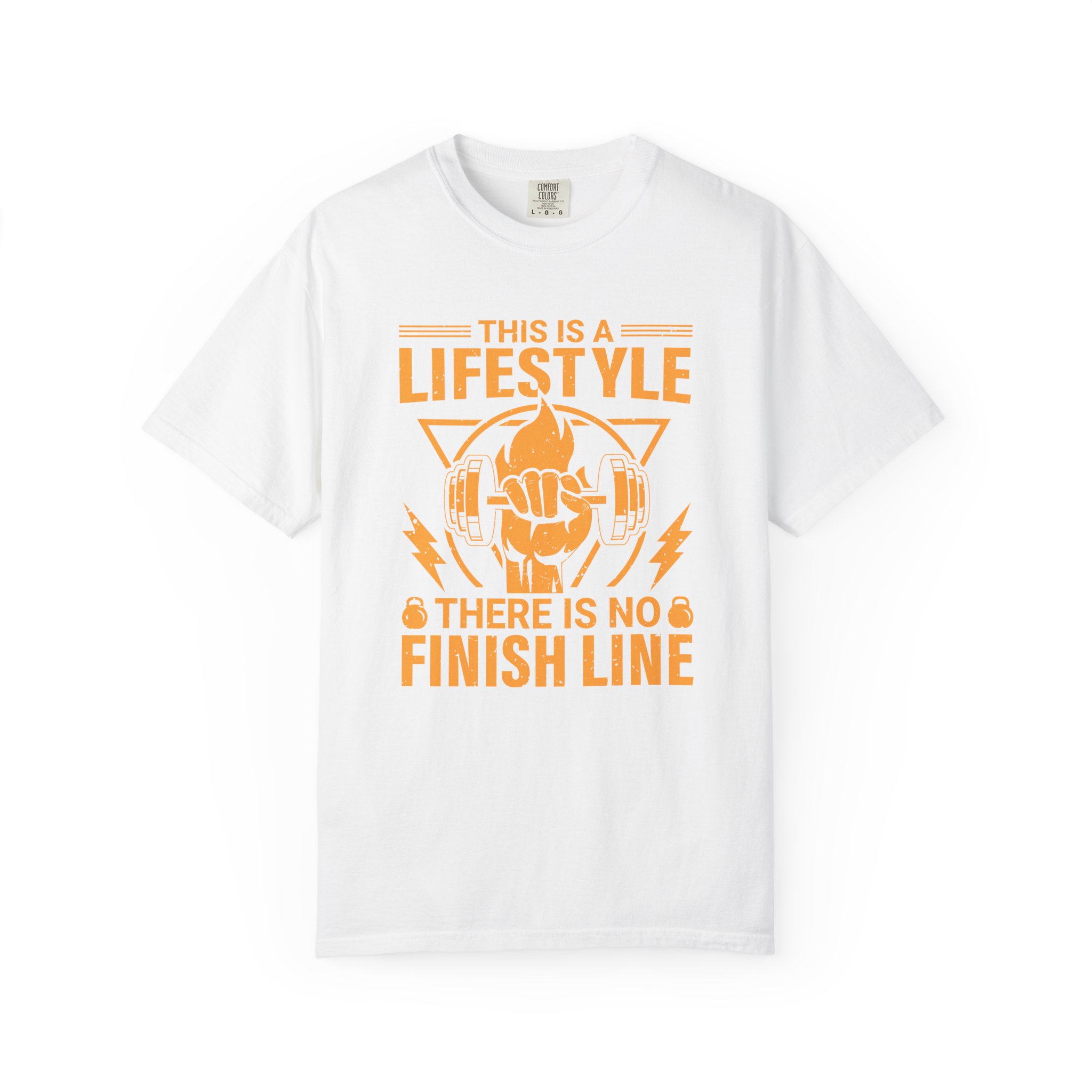 b2 - 6.15b - This Is a Lifestyle There Is No Finish Line T-Shirt – Motivational Running Graphic Tee for Endurance, Commitment & Active Living. - Image 9