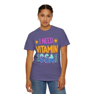 Funny summer quote t-shirt - Beachy Vibes - I Need Vitamin Sea - Image 28