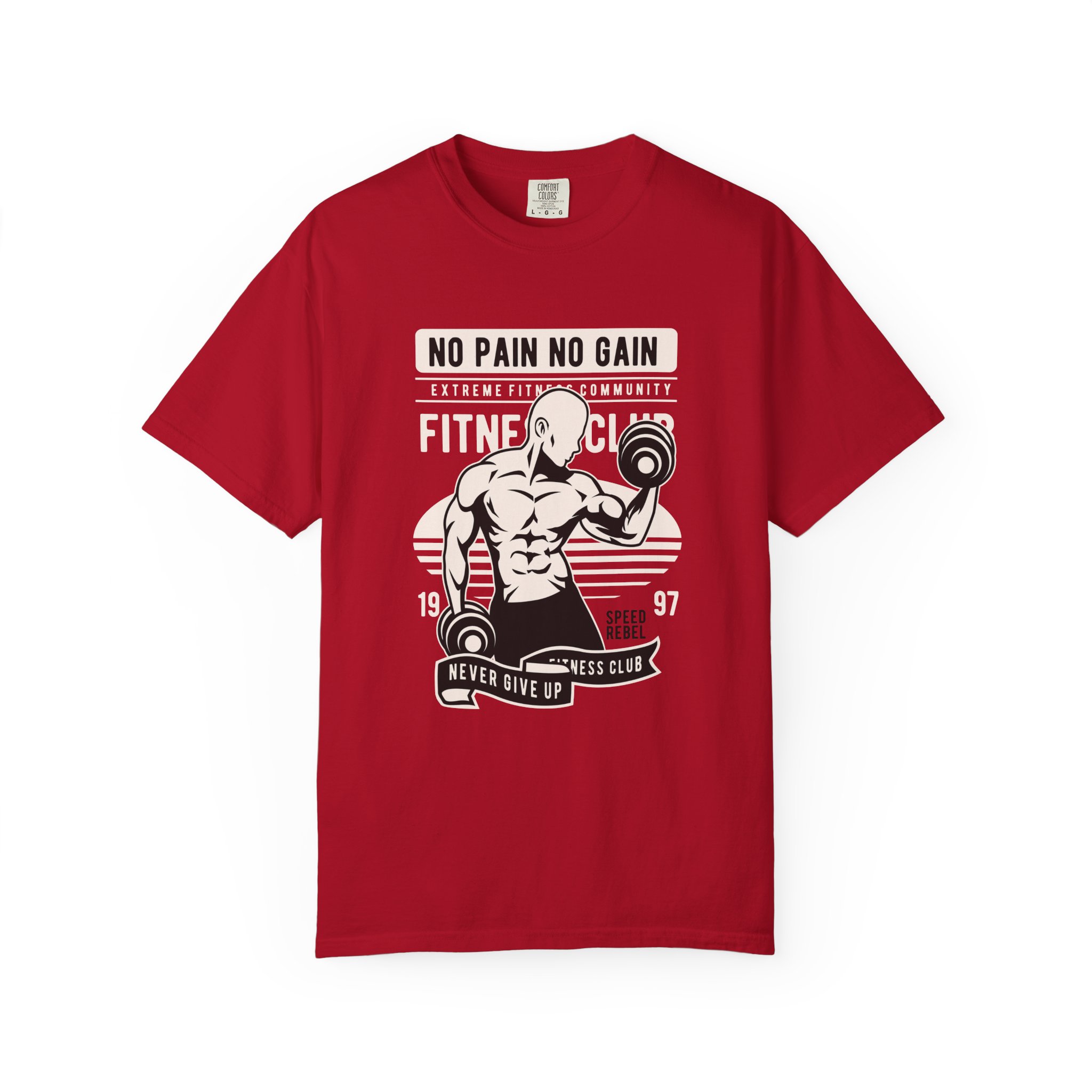 Fitness Motivation T-Shirt, Workout Tee, Gym Gear, Gift for Lifters, Unisex Casual Top, No Pain No Gain Design. - Image 43