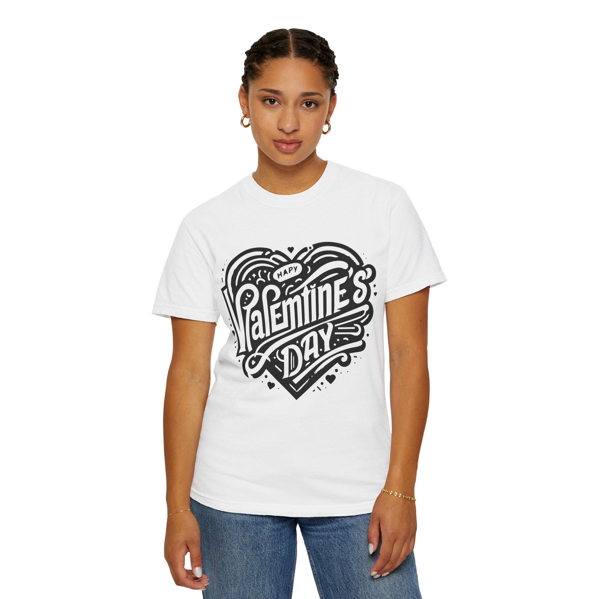 C - 8.12. - Valentine's Day Heart Graphic T-Shirt. - Image 12