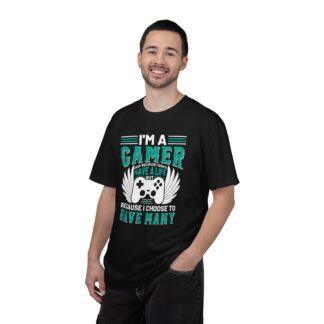 Game Controller Tshirt Gamer Style & Passion - I’m a Gamer Controller Wings Unisex Tee - Image 34