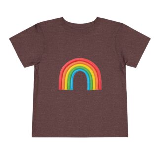 Colorful Rainbow Toddler T-Shirt – Cute Rainbow Graphic Tee for Kids, Boys & Girls.