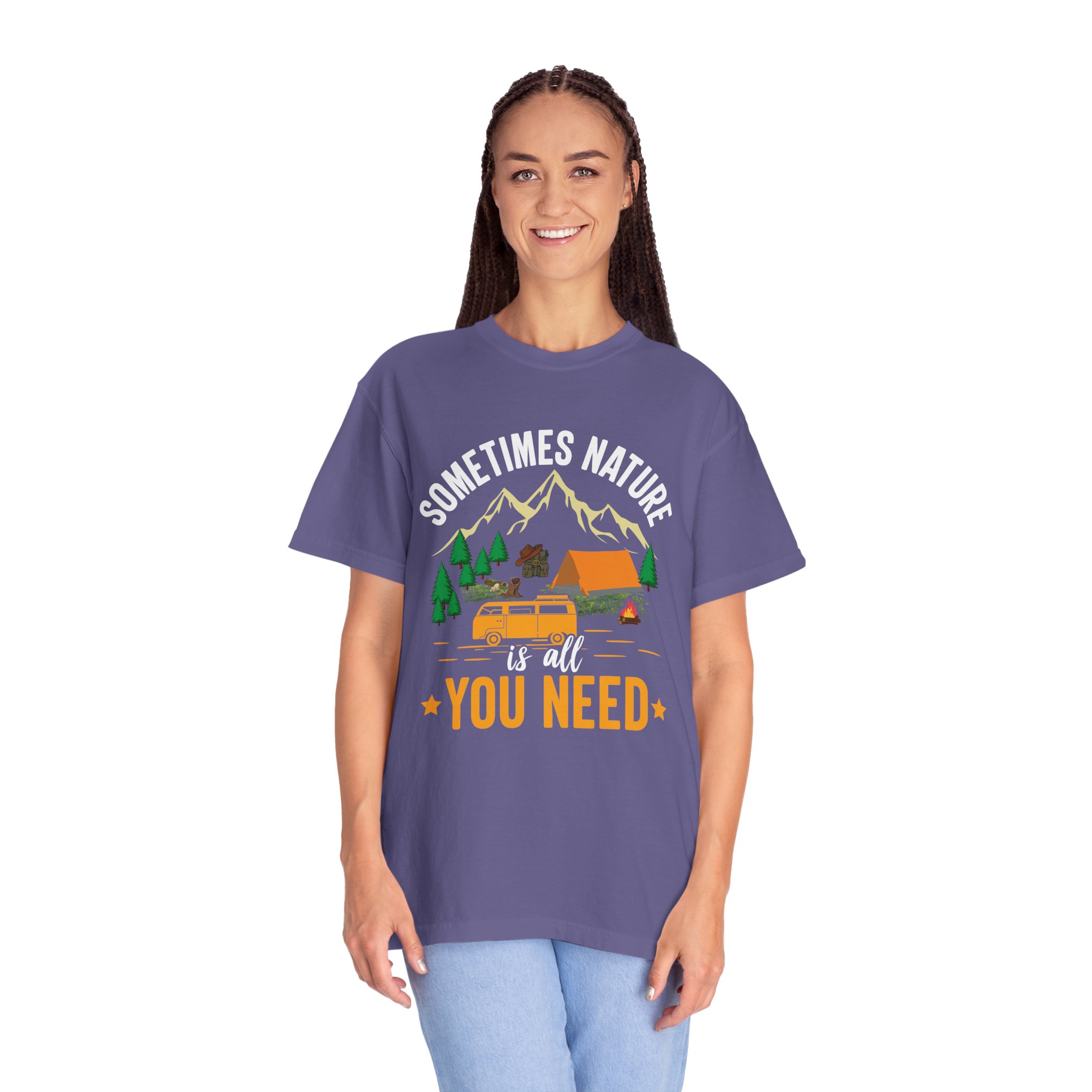 Adventure Awaits Unisex T-Shirt - Perfect for Camping, Nature Lovers, Outdoor Enthusiasts, Summer Festivals, Unique Gift Idea. - Image 43