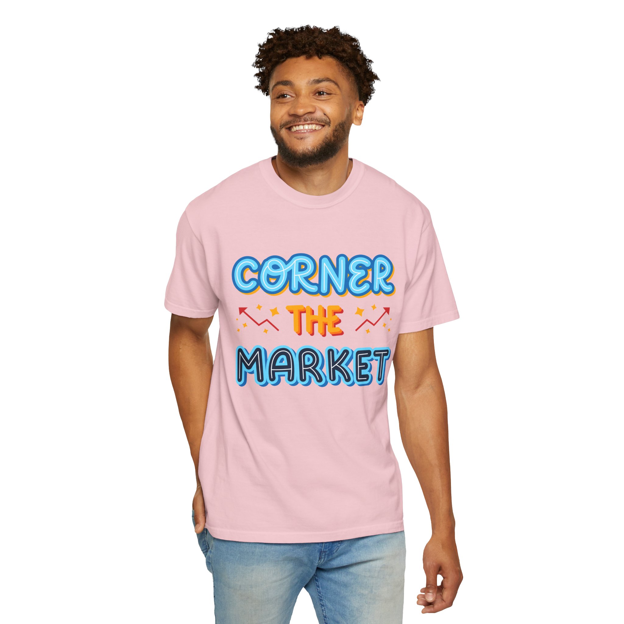 b2 - 2.8c - Corner the Market T-Shirt – Retro Neon Graphic Tee for Ambition, Hustle & Bold Business Vibes. - Image 46