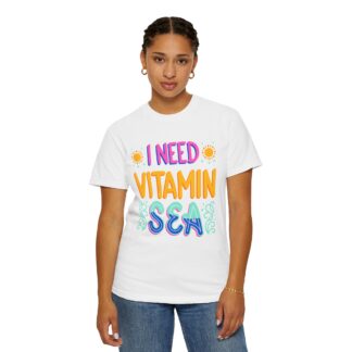 Funny summer quote t-shirt - Beachy Vibes - I Need Vitamin Sea - Image 12