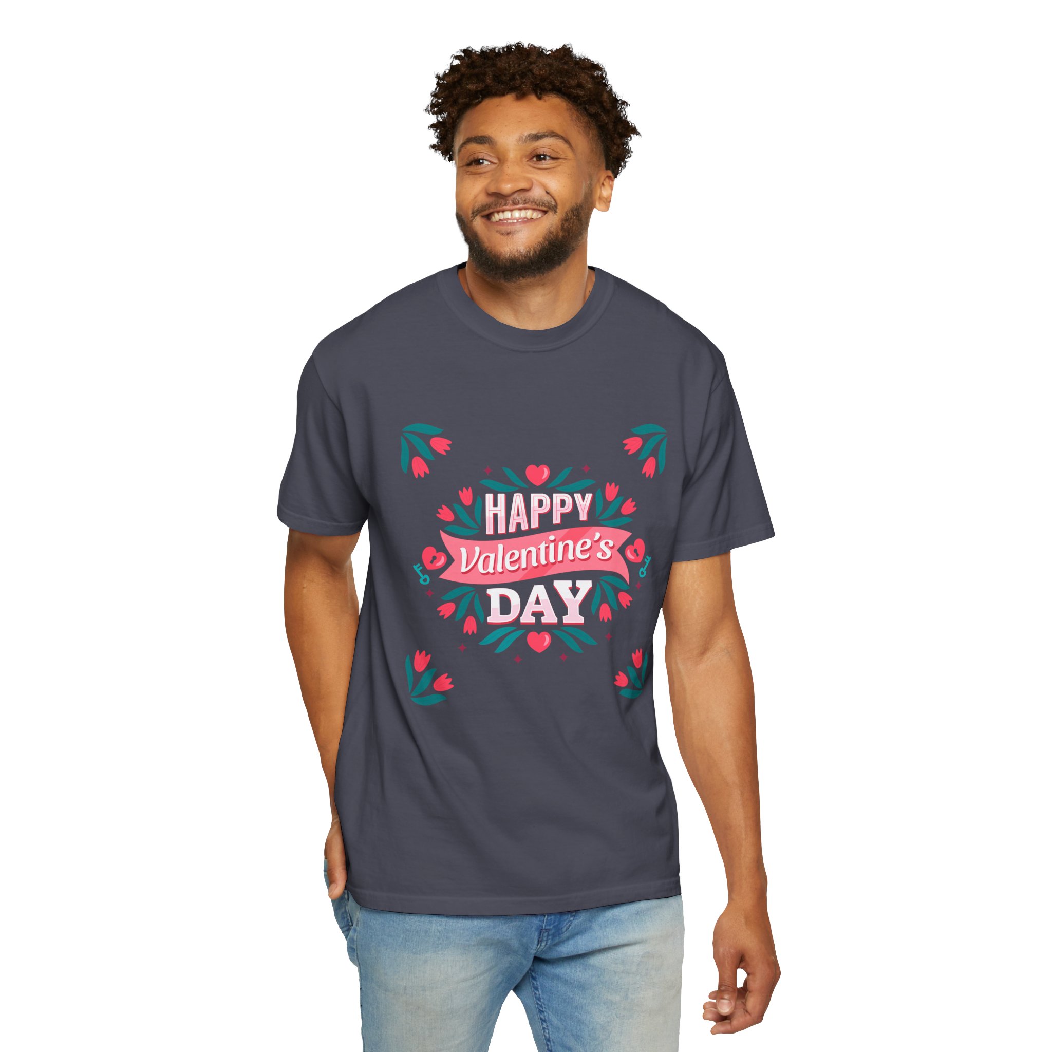 Unisex Valentine’s Day T-shirt, Cute Floral Graphic Tee, Gift for Him or Her, Casual Wear, Trendy Love Shirt. - Image 38