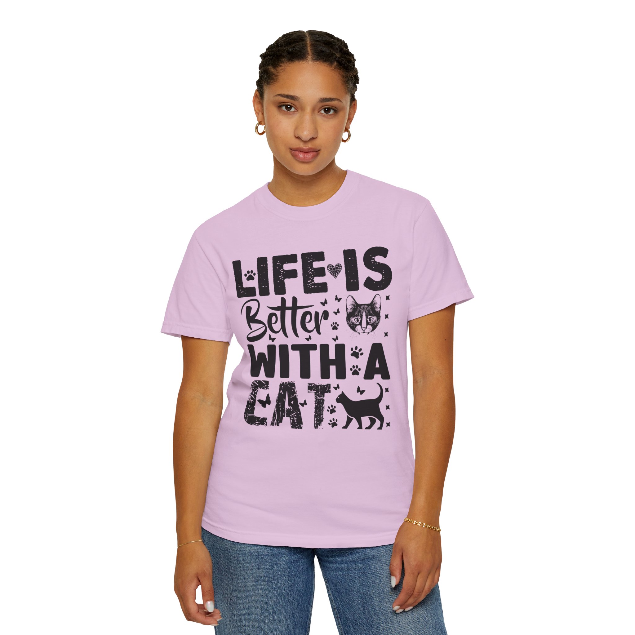 C - 5.18 - Life Is Better With A Cat lover T-Shirt. - Image 52