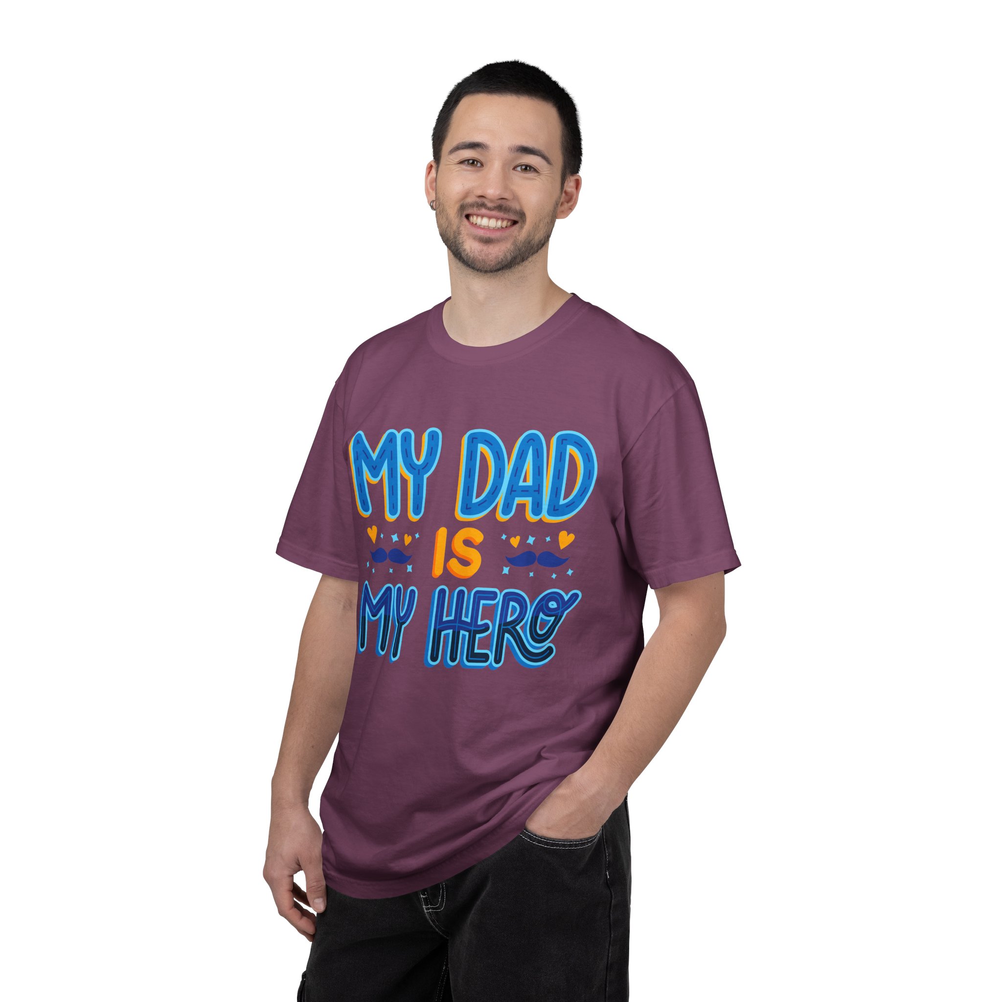 My Dad is My Hero Garment-Dyed T-shirt, Father's Day Gift, Unisex Tee, Dad Appreciation, Casual Wear, Birthday Present. - Image 42