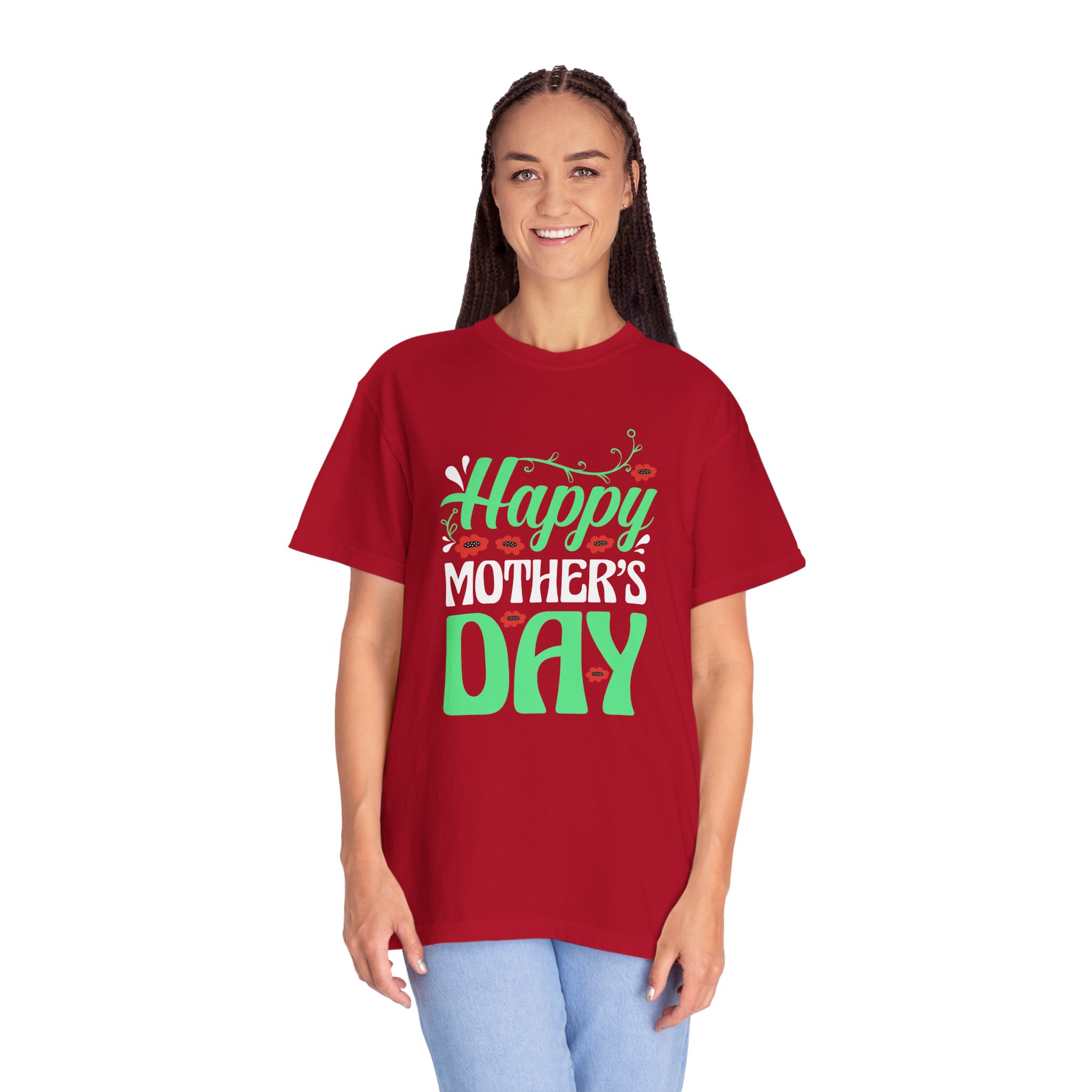 Happy Mother’s Day Festive Floral T-Shirt – Cute Love Graphic Tee for Moms, Perfect Gift Giving & Celebration Wear. - Image 51
